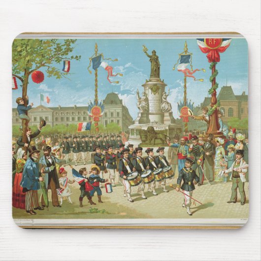 März-Hinter im Place de la Republique Mousepad (Vorne)