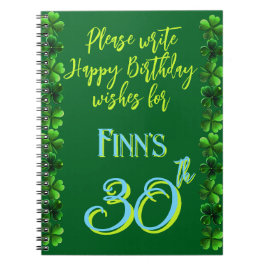 März Irish Birthday wünscht Gästebuch Notizblock