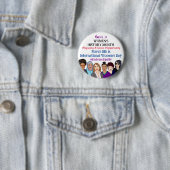 März ist der Internationale Frauentag Button (Beispiel)