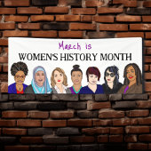 März ist der Monat der Frauengeschichte Banner