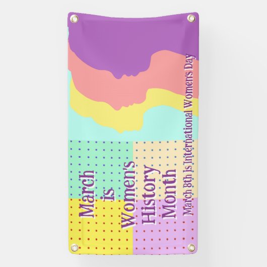 März ist der Monat der Frauengeschichte Banner (Vertikal)