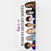 März ist der Monat der Frauengeschichte Banner (Vertikal)