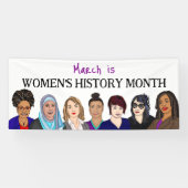 März ist der Monat der Frauengeschichte Banner (Horizontal)