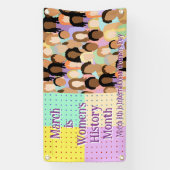 März ist der Monat der Frauengeschichte Banner (Vertikal)