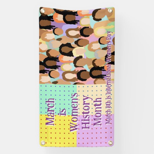 März ist der Monat der Frauengeschichte Banner (Vertikal)