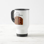 März ist der Monat des nationalen Lesens Reisebecher (Vorderseite Links)