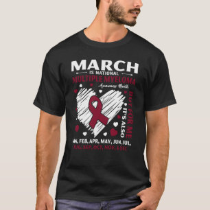 März ist der Monat, in dem das nationale Multiples T-Shirt