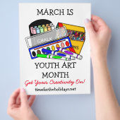 März ist Jugendkunstmonat-Flyer für Schulen Flyer (Hand)