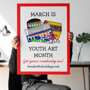 März ist Jugendkunstmonat Poster