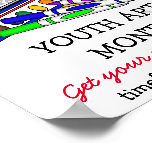 März ist Jugendkunstmonat-Poster Poster (Ecke)