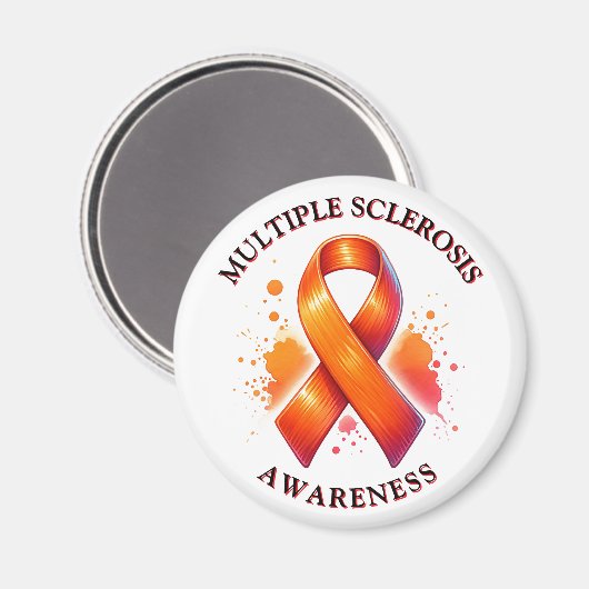 März ist Multipler Sklerose MS Bewusstseinsmonat Magnet (Vorderseite/Rückseite)