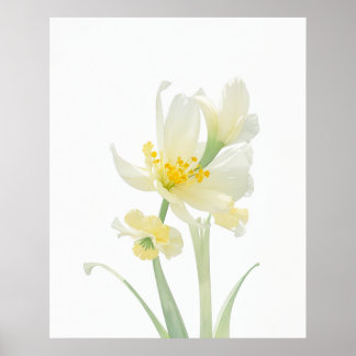 März Jonquil Birth Blume Poster