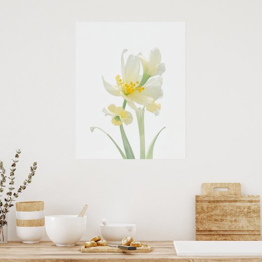 März Jonquil Birth Blume Poster (Küche)