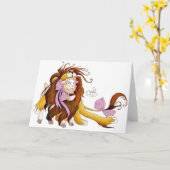 März (leere Grußkarte Karte (Gelbe Blume)