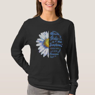 März Mädchen sind Sonnenschein gemischter kleiner T-Shirt