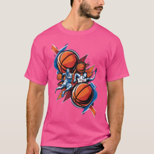 März Madness Fierce Wettbewerb Basketball Player T-Shirt
