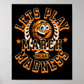 März Madness Lasse Basketball Ncaa spielen Poster (Vorne)