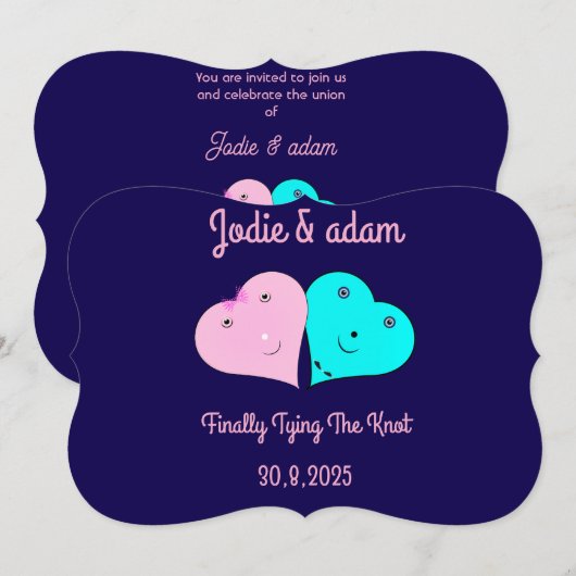 März & März Einladung (Vorne/Hinten)