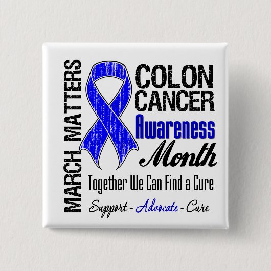 März Matters - Colon Cancer Awareness Month Button (Vorderseite)