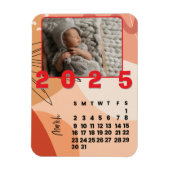 März Monat Neujahr 2025 Kalender Foto der Kalender Magnet (Vertikal)