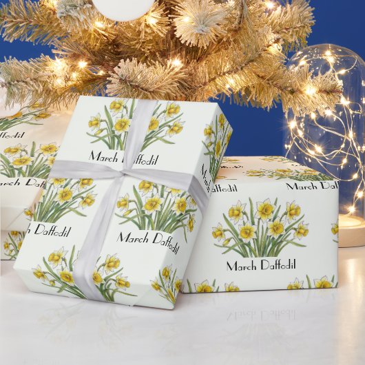 März Narzissen Blumen Geschenkpapier (Feiertage)