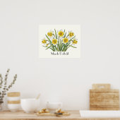 März Narzissen Blumen Poster (Küche)