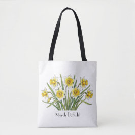 März Narzissen Blumen Tasche