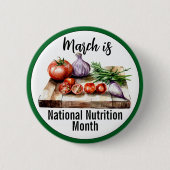 März National Nutrition Month Button (Vorderseite)