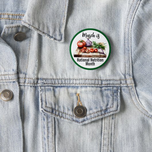 März National Nutrition Month Button (Beispiel)