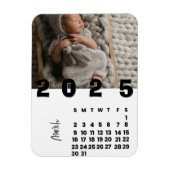 März Neujahr 2025 Kalender-Foto Magnet (Vertikal)