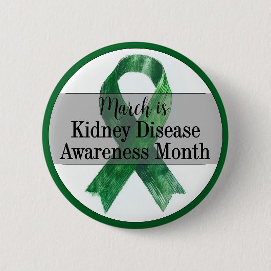 März Nierenerkrankung Monat Button (Vorderseite)