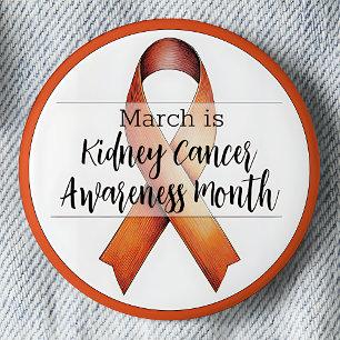 März Nierenkrebs Monat Button