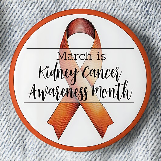 März Nierenkrebs Monat Button