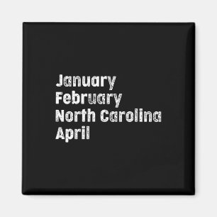 März North Carolina Team Bysketbyll Magnet