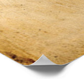 "März On" Gedicht Elephant Parchment Poster (Ecke)