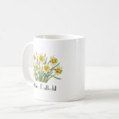 März-Osterglocken-Blumen Kaffeetasse (Vorderseite Links)