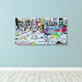 März Pretest Anzeichen Leinwand Mauer Kunst (Insitu (Holzboden))