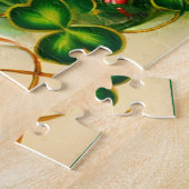 März Retro Button-Up Girl St. Patrick's Day Puzzle (Seite)