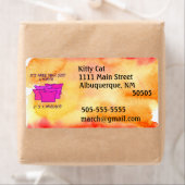 März, Rosa Hut, Bewegung, Aquarellfarbe (Insitu)