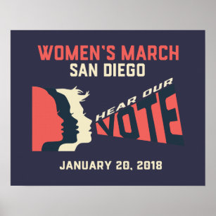 März San Diego Offizieller März Poster