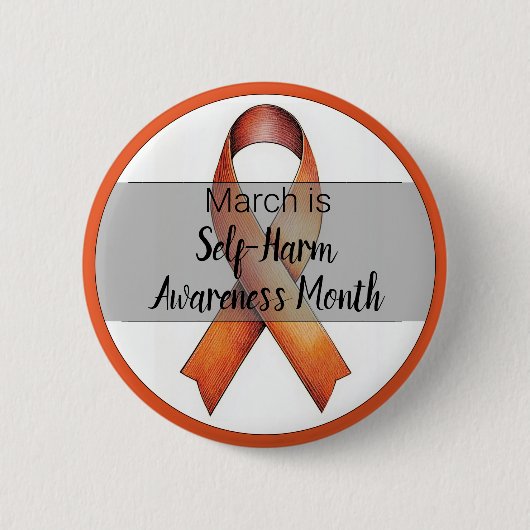 März-Selbstverletzungsmonat Button (Vorderseite)