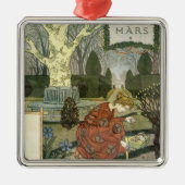 März Silbernes Ornament (Vorne)