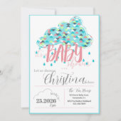 März Sprinkle Dusche Mama-to-be Babydusche Einladung (Vorderseite)