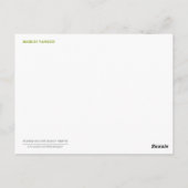 März Stiefmütterchen Postkarte (Rückseite)