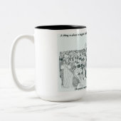 März-Tasse Zweifarbige Tasse (Links)