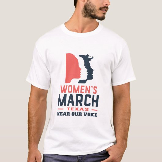 März Texas von Frauen hört unsere Stimme T-Shirt (Vorderseite)