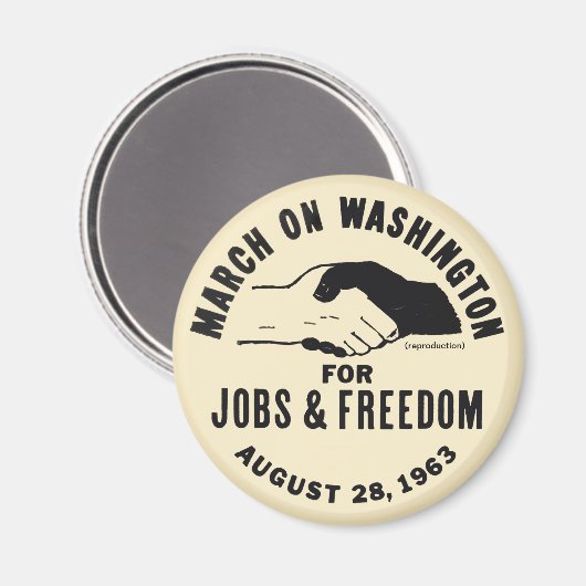 März über Washington Magnet (Vorderseite/Rückseite)