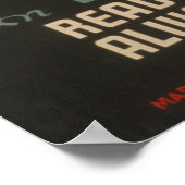 März Vintages WPA-Poster lesen Poster (Ecke)