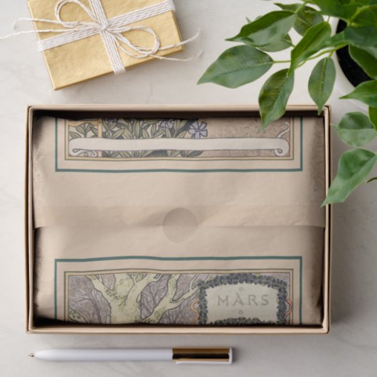 März von Eugene Grasset Seidenpapier (Geschenk)