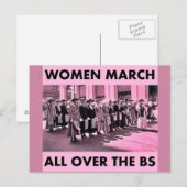 März von Frauen über BS Postkarte (Vorne/Hinten)